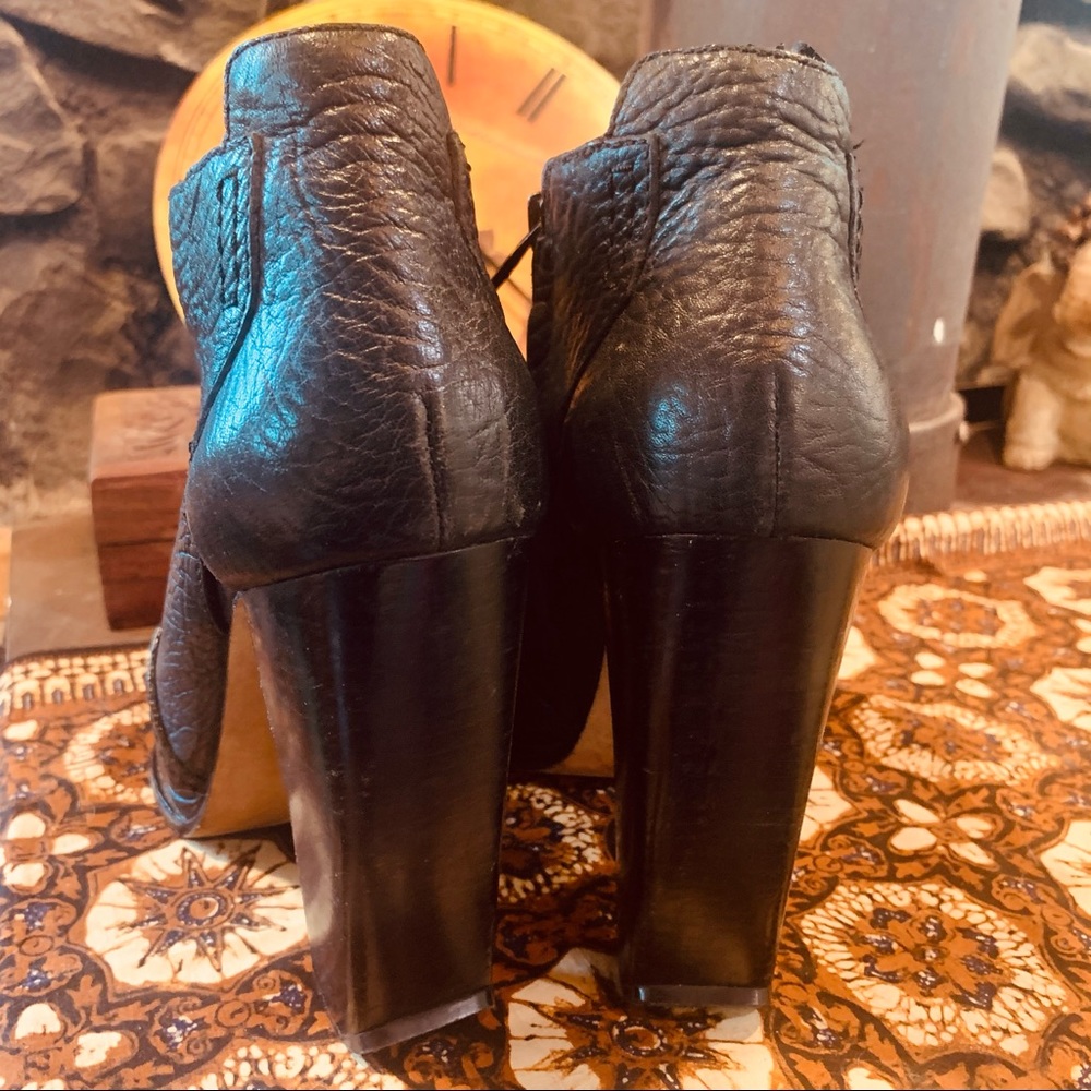 Alexander Wang Black Zip Up Heel Boot - Picture 8 of 9